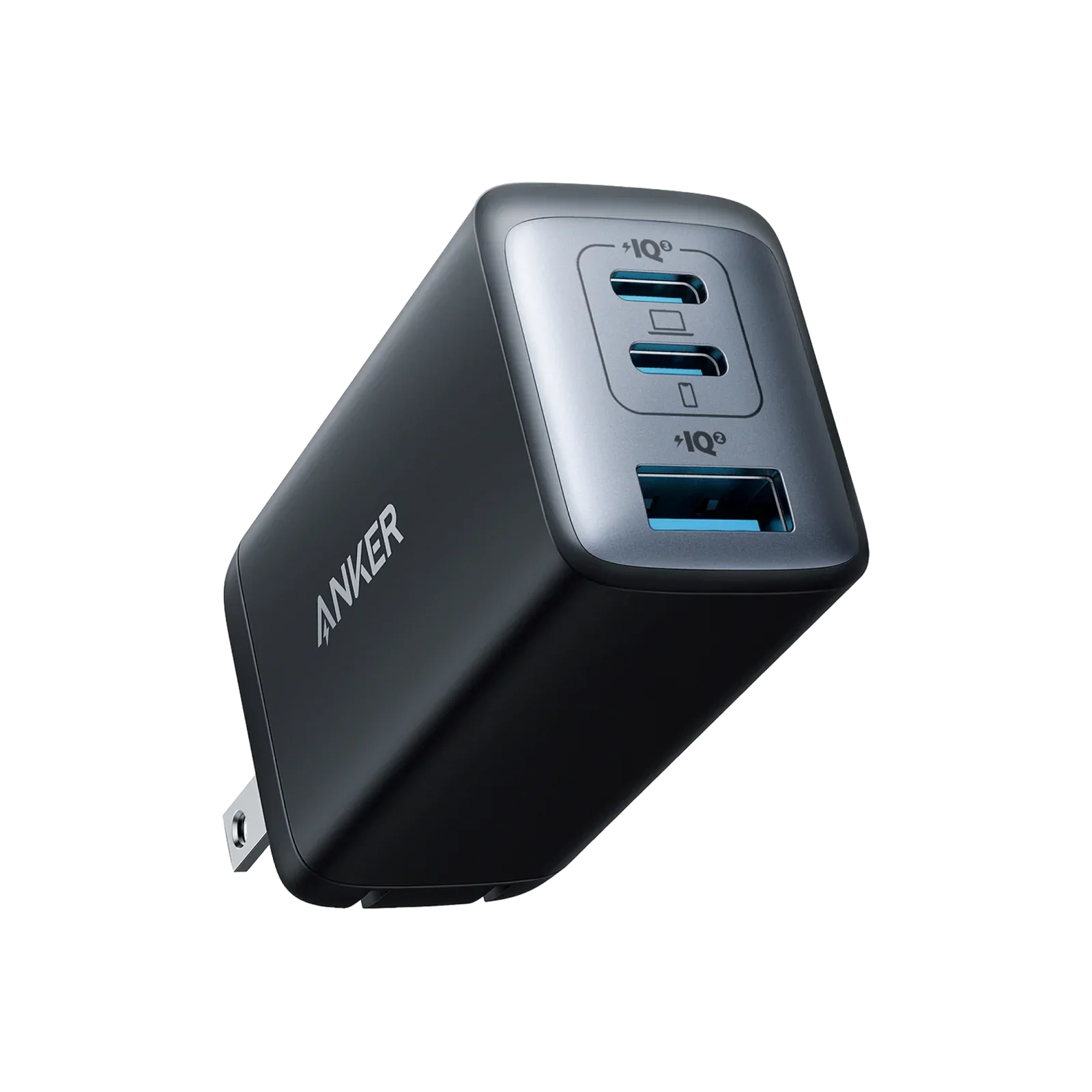 Black Anker 735 compact three-port wall charger